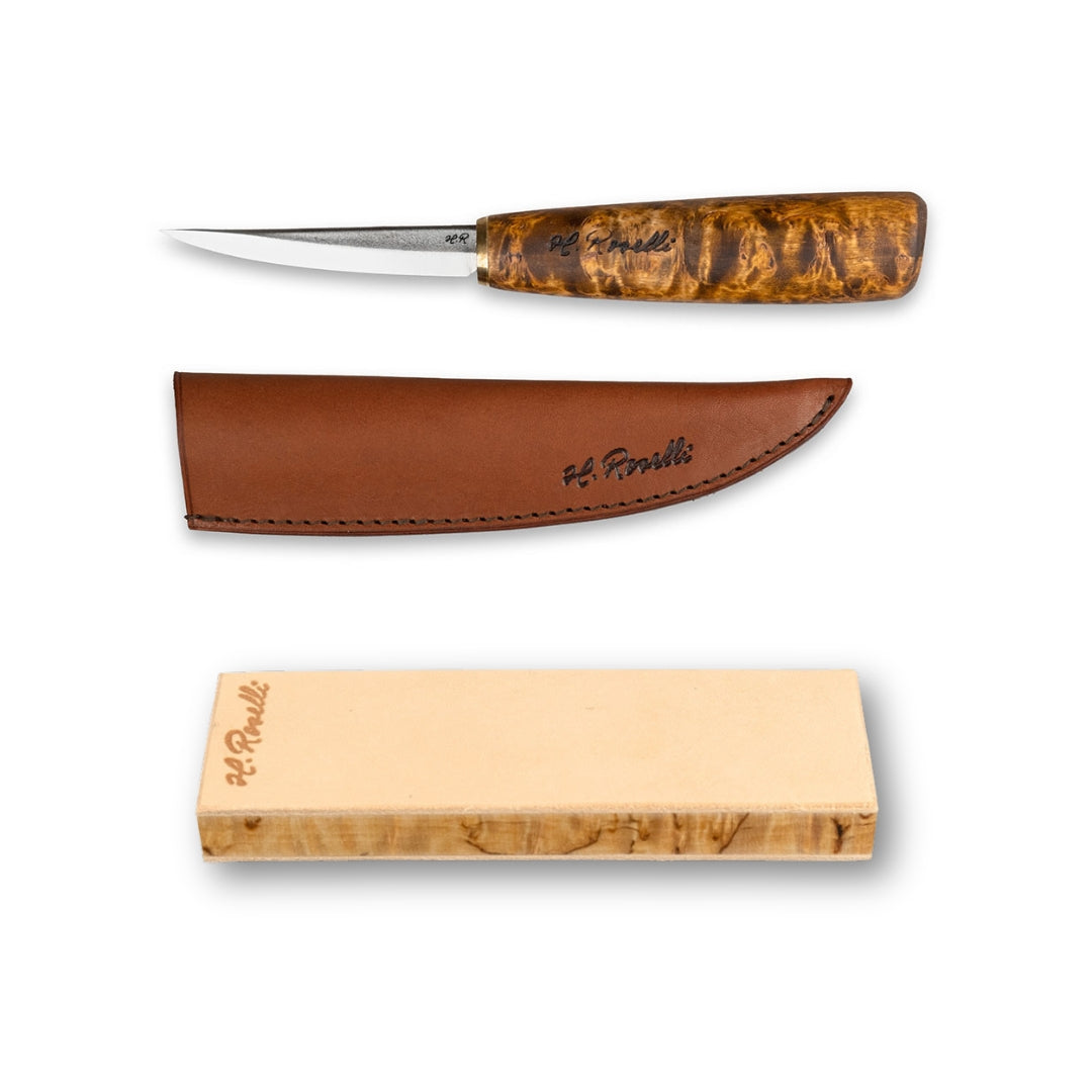 Carving set, long blade