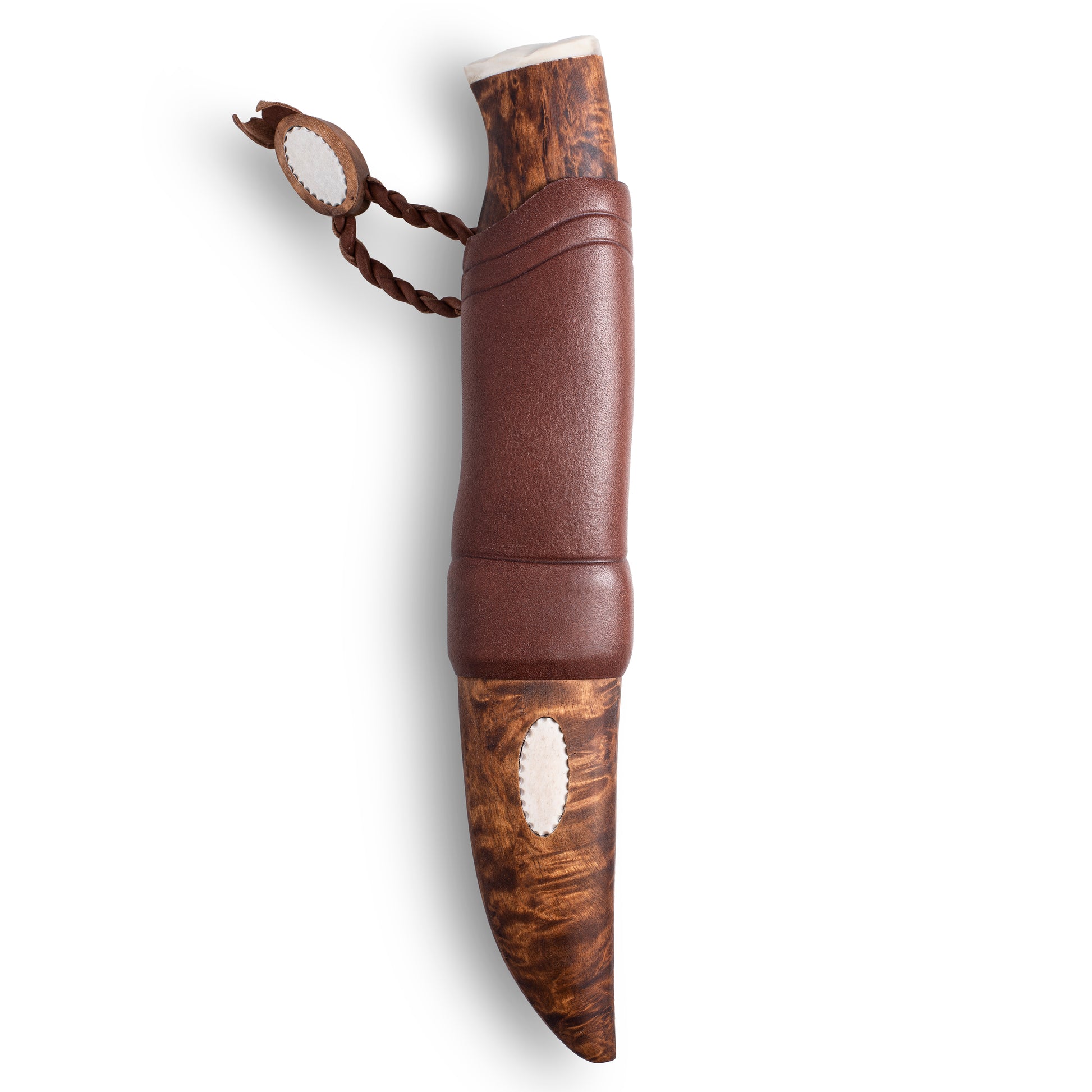 Hamnade Finnish hunting knife from Roselli with exclusive details of reindeer antler